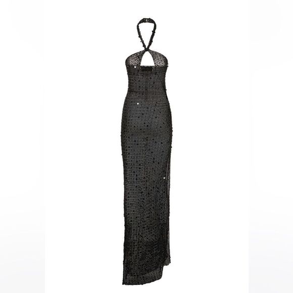 NWT Aya Muse Gyra knit cut out long dress - Picture 5 of 10